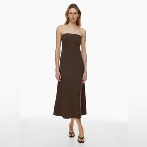 Babaton Resolution Dress, Maxi in Mocha Brown